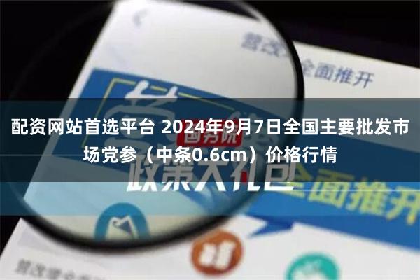 配资网站首选平台 2024年9月7日全国主要批发市场党参（中条0.6cm）价格行情