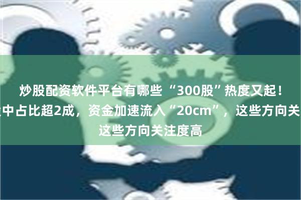 炒股配资软件平台有哪些 “300股”热度又起！涨停股中占比超2成，资金加速流入“20cm”，这些方向关注度高