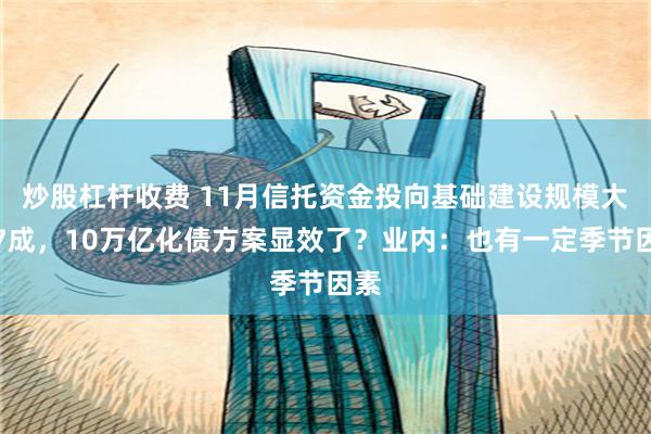 炒股杠杆收费 11月信托资金投向基础建设规模大增7成，10万亿化债方案显效了？业内：也有一定季节因素